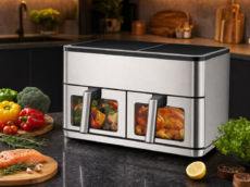 Stainless Steel Dual-Basket Independent Zone Air Fryer